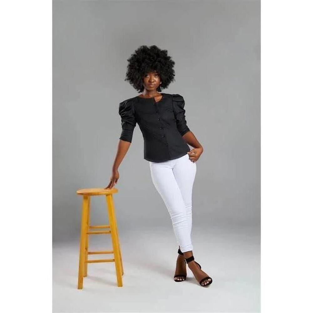 Seragyi Martina Blouse in Black Size 6